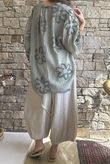 Sabo Boucle Flower Blouse Khaki